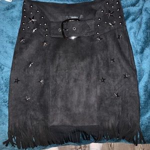 Black star skirt